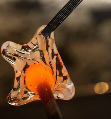Atelier "fleur en verre soufflé"