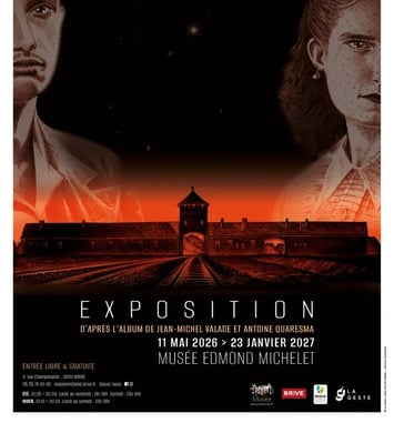 Visite guidée de l'exposition temporaire "Mémoire de pierre. Corrèze, Auschwitz"
