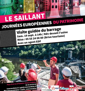 Visite guidée du barrage du Saillant
