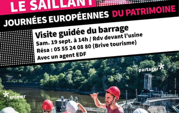 Visite guidée du barrage du Saillant