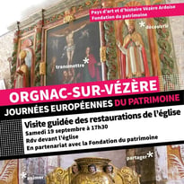 Visite guidée des restaurations de l'église d'Orgnac-sur-Vézère
